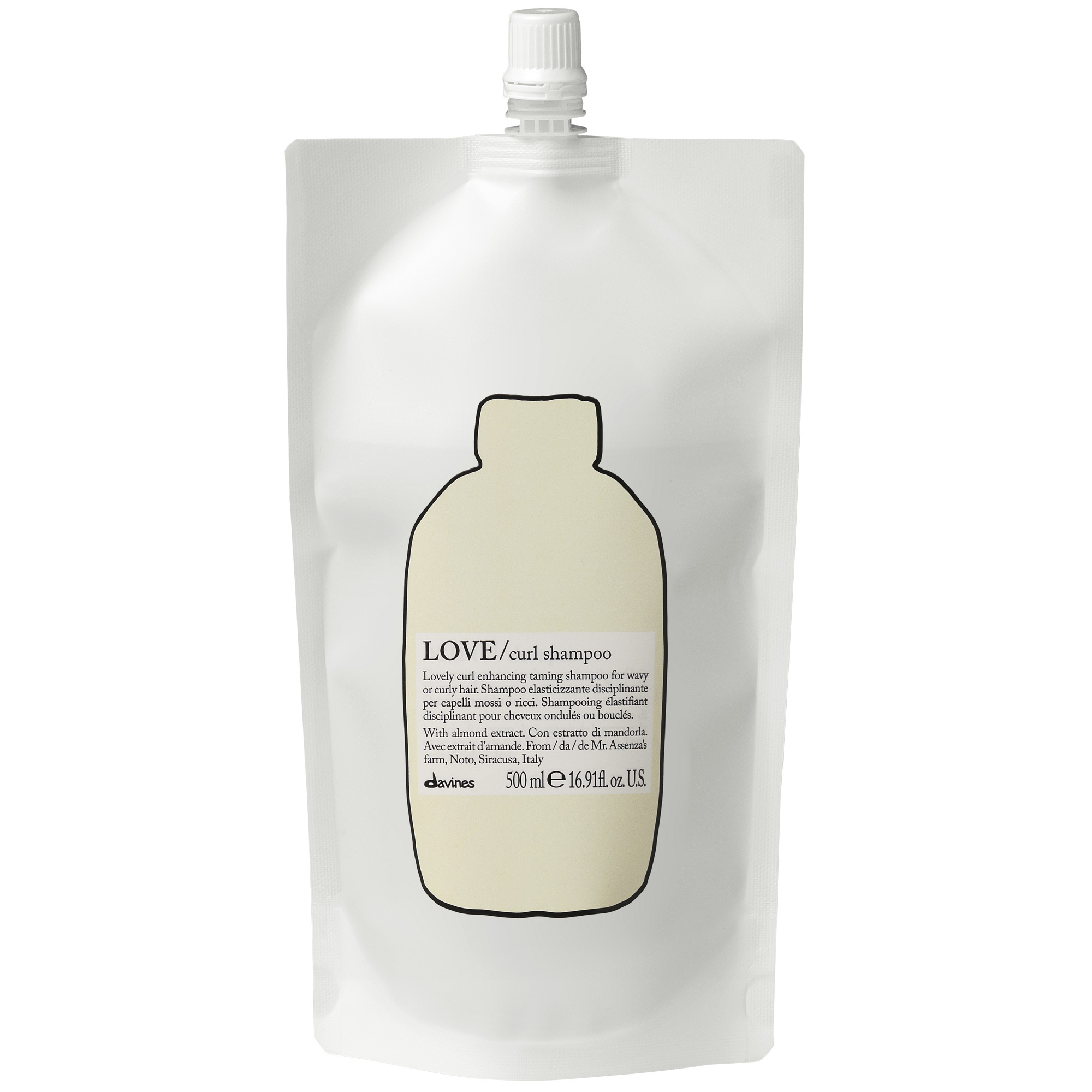 Davines Essential Haircare LOVE CURL Shampoo Refill Pouch - 16oz